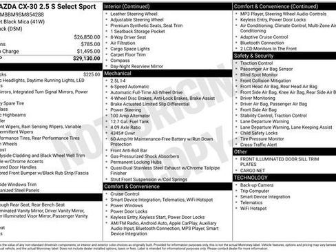 Certified 2025 MAZDA CX-30 AWD 2.5 S w/ Select Sport Pkg image 5