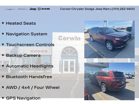 Used 2022 Jeep Grand Cherokee L Limited AWD/4WD image 8