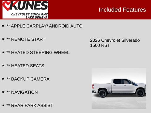New 2026 Chevrolet Silverado 1500 RST AWD/4WD image 3