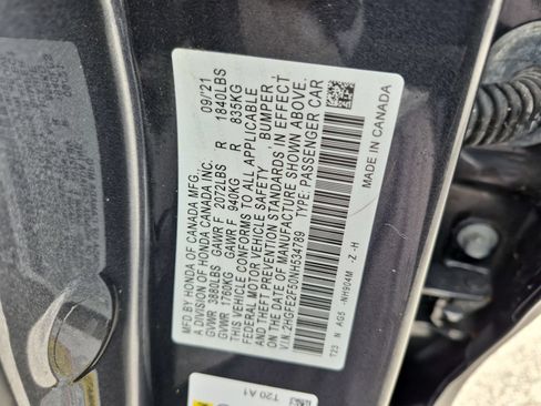 Certified 2022 Honda Civic Sport image 22