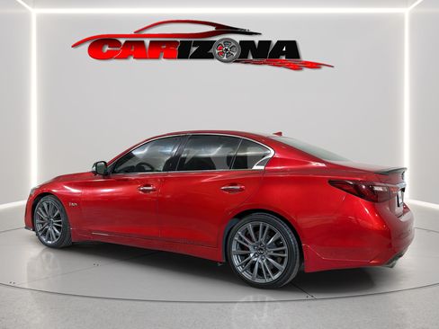 Used 2019 INFINITI Q50 Red Sport 400 w/ Sensory Package RWD image 7