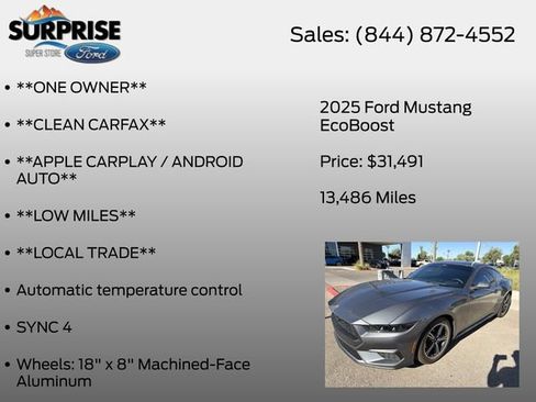 Used 2025 Ford Mustang Coupe RWD image 7