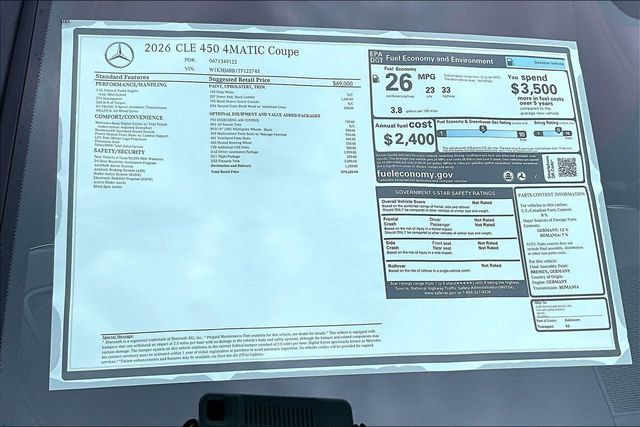 New 2026 Mercedes-Benz CLE 450 4MATIC Coupe image 17