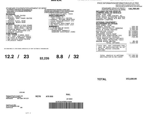 Used 2011 Lincoln MKX AWD w/ Sight & Sound Pkg image 20