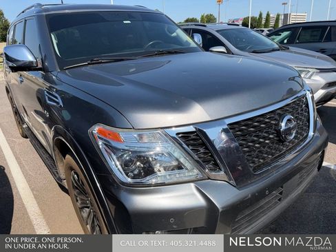 Used 2019 Nissan Armada Platinum w/ Captain's Chairs Package RWD image 3