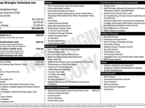 Used 2021 Jeep Wrangler Unlimited Sahara 4xe w/ Cold Weather Group image 25