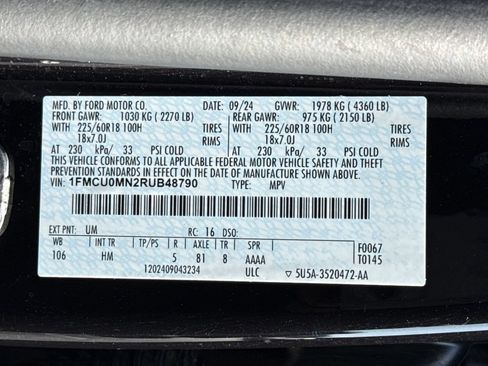 Used 2024 Ford Escape ST-Line w/ Tech Pack #1 FWD image 26