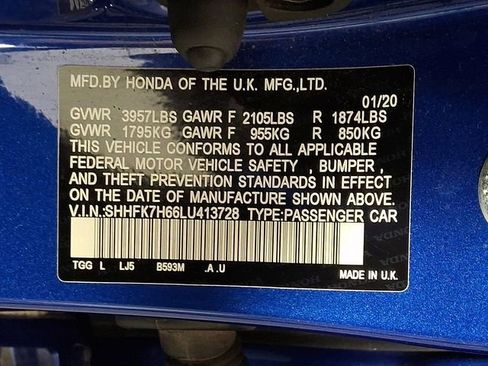 Used 2020 Honda Civic EX image 27