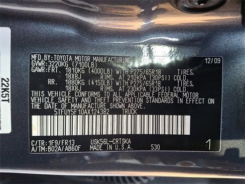 Used 2010 Toyota Tundra 4x4 Double Cab image 30