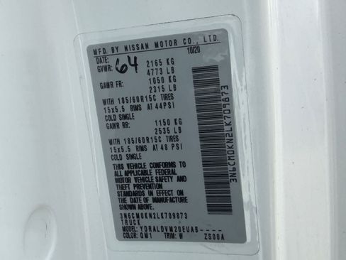 Certified 2020 Nissan NV200 S FWD image 32