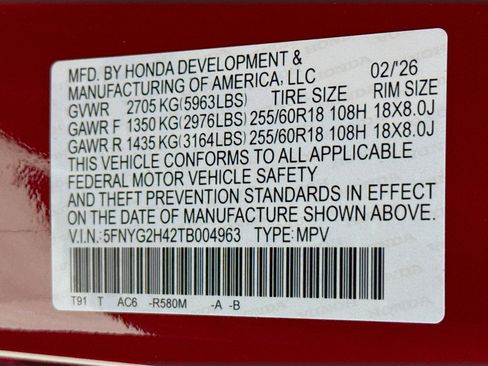 New 2026 Honda Pilot EX-L image 40