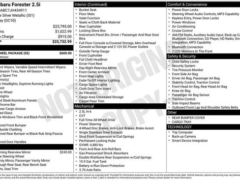 Used 2018 Subaru Forester 2.5i w/ Alloy Wheel Package image 40