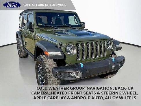 Used 2022 Jeep Wrangler Unlimited Rubicon 4xe w/ Cold Weather Group image 1
