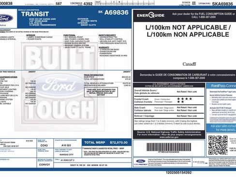 Used 2025 Ford Transit 250 148 High Roof Extended AWD image 2