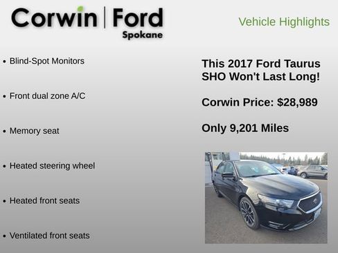 Used 2017 Ford Taurus SHO image 6