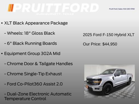 Used 2025 Ford F150 XLT w/ Equipment Group 302A MID AWD/4WD image 13