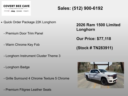New 2026 RAM 1500 Limited AWD/4WD image 6