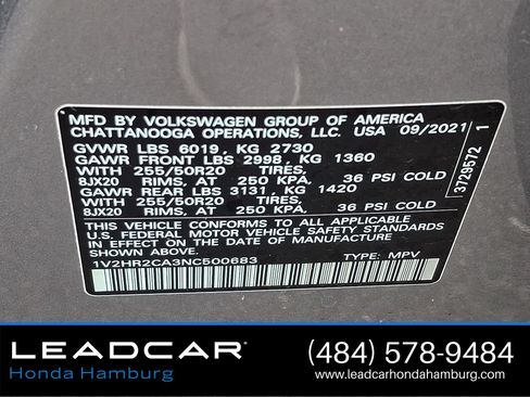 Used 2022 Volkswagen Atlas SE AWD/4WD image 28