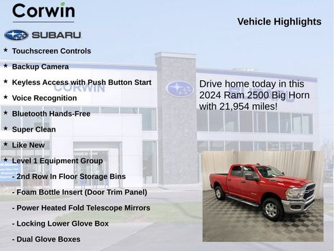 Used 2024 RAM 2500 Big Horn w/ Bed Utility Group AWD/4WD image 6