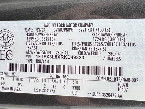 Used 2024 Ford F150 XLT w/ FX4 Off-Road Package image 59