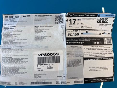 Used 2018 Porsche 911 GT3 image 67