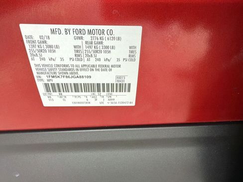 Used 2018 Ford Explorer Limited w/ Equipment Group 301A FWD image 19
