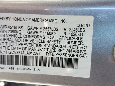 Used 2020 Honda Accord EX image 28