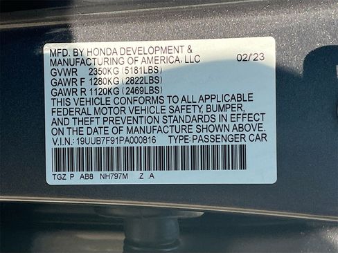 Used 2023 Acura TLX Type S image 33