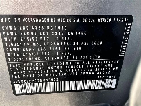 New 2026 Volkswagen Taos S image 18