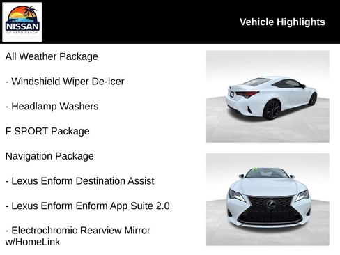 Used 2024 Lexus RC 300 F Sport w/ Navigation Package RWD image 19