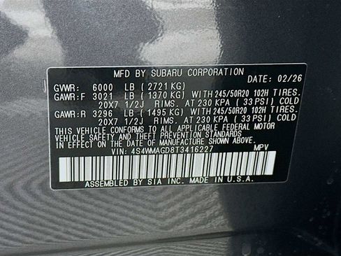 New 2026 Subaru Ascent Limited image 32