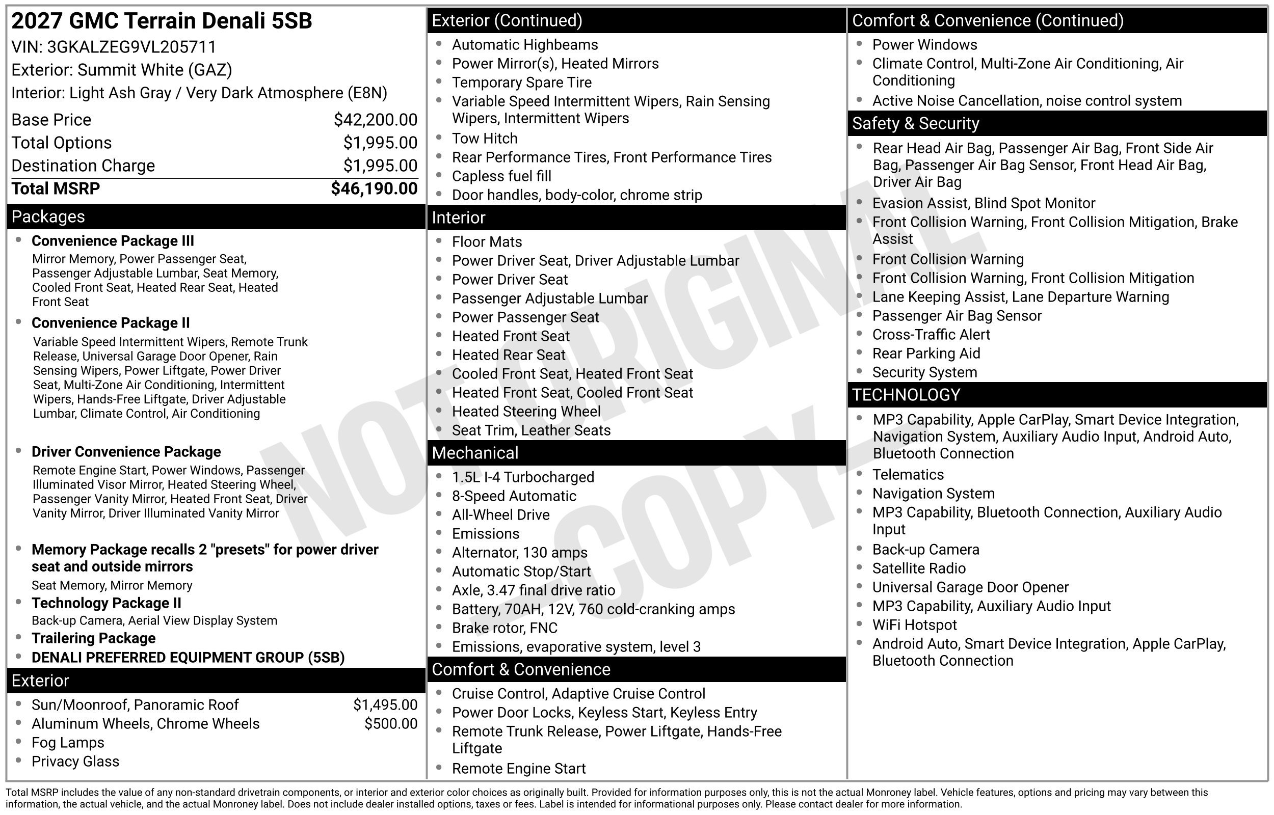 New 2027 GMC Terrain Denali AWD/4WD image 46