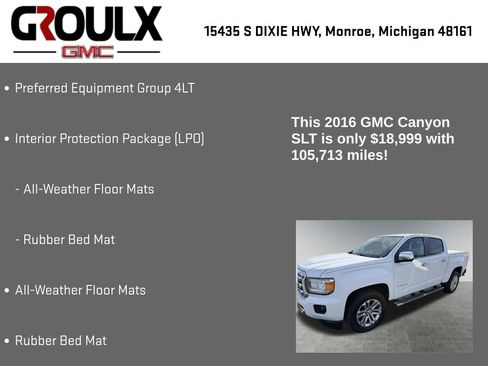Used 2016 GMC Canyon SLT image 8