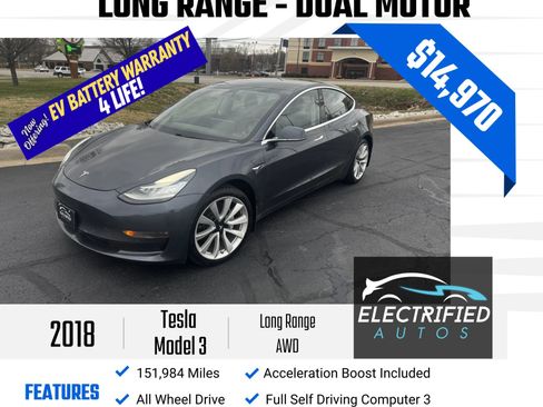 Used 2018 Tesla Model 3 Long Range image 1