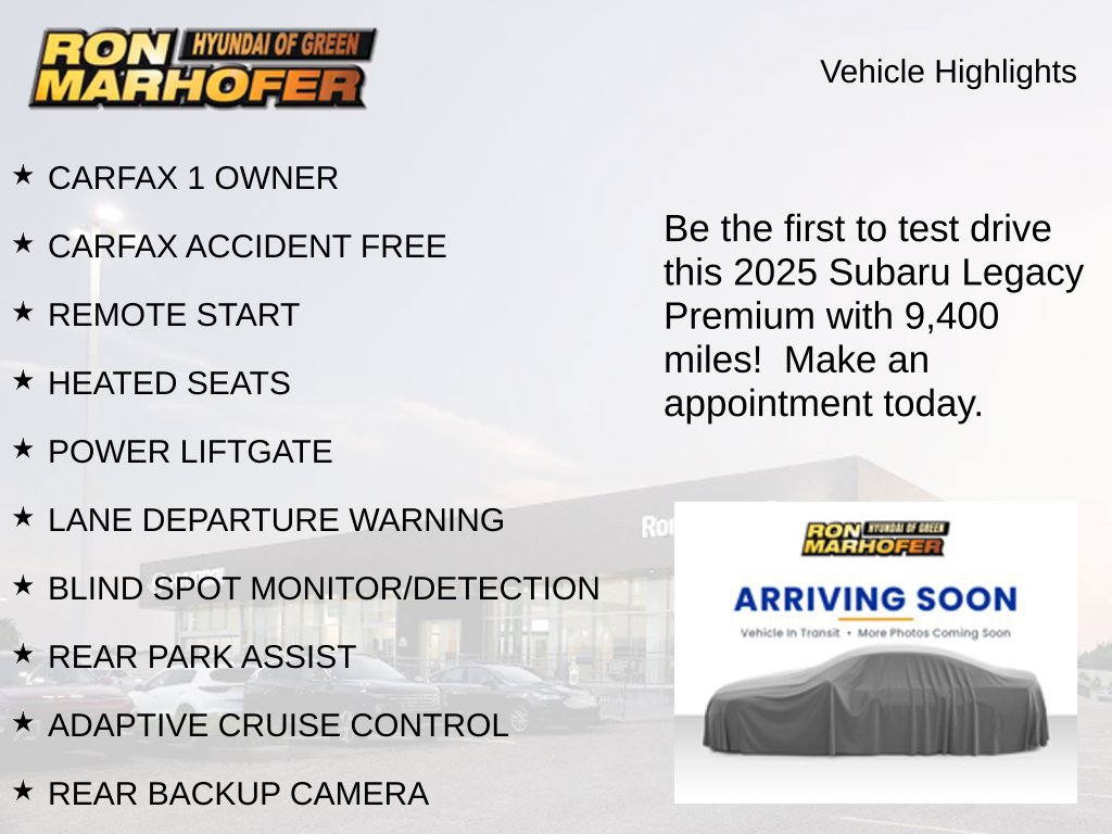 Used 2025 Subaru Legacy Premium AWD/4WD image 2