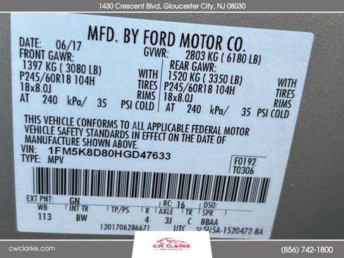 Used 2017 Ford Explorer XLT w/ Equipment Group 202A image 34