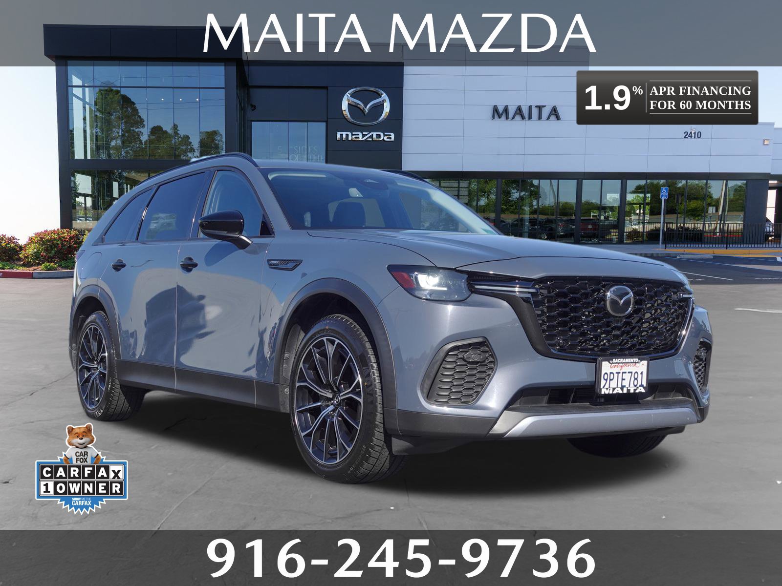 Certified 2025 MAZDA CX-70 Plug-In Hybrid w/ Premium Pkg AWD/4WD 360° Tour