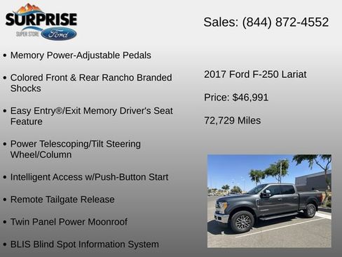 Used 2017 Ford F250 Lariat w/ Lariat Ultimate Package AWD/4WD image 20