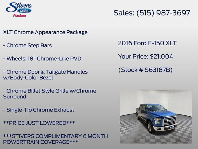 Used 2016 Ford F150 XLT w/ Equipment Group 302A Luxury AWD/4WD image 28