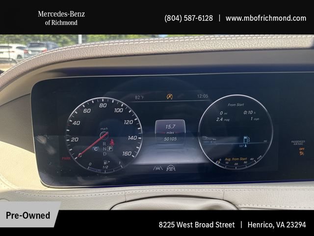 Used 2020 Mercedes-Benz S 560 Sedan w/ AMG Line Exterior image 24