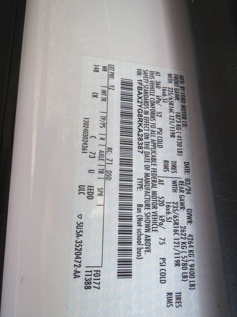 Used 2024 Ford Transit 350 XLT RWD image 26