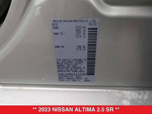 Certified 2023 Nissan Altima 2.5 SR image 39