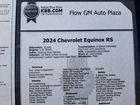 Used 2024 Chevrolet Equinox RS FWD image 35