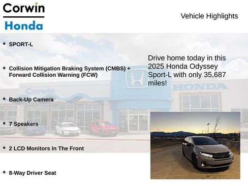 Used 2025 Honda Odyssey Sport-L image 6