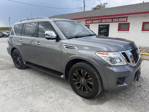 Used 2019 Nissan Armada Platinum w/ Captain's Chairs Package AWD/4WD image 1