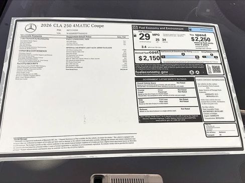 New 2026 Mercedes-Benz CLA 250 4MATIC image 30