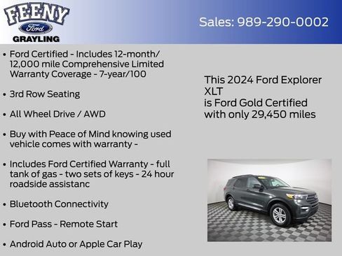 Used 2024 Ford Explorer XLT w/ Equipment Group 202A AWD/4WD image 5