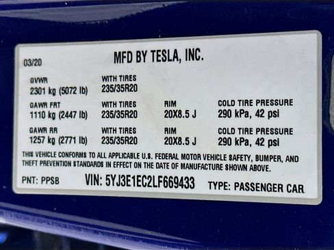 Used 2020 Tesla Model 3 Performance AWD/4WD image 12