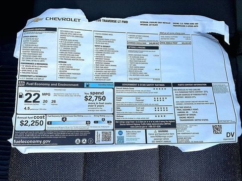 New 2026 Chevrolet Traverse LT w/ Driver Confidence Package image 13