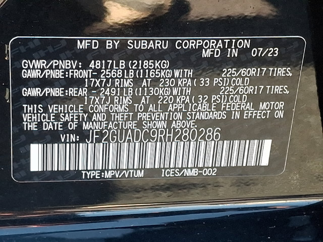 Certified 2024 Subaru Crosstrek 2.0i Premium AWD/4WD image 26